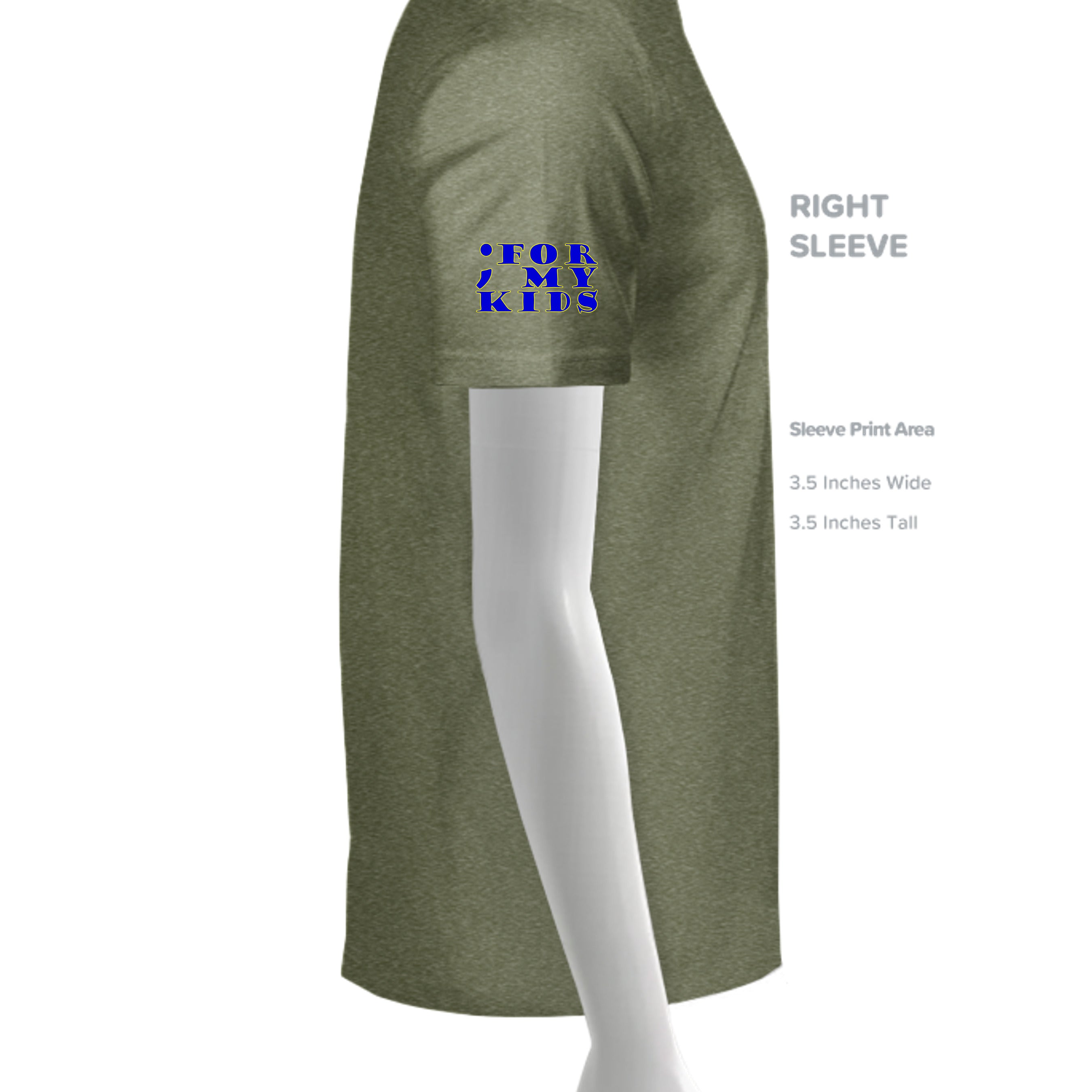 HEATHER MILITARY GREEN - G640 - SLEEVE_RIGHT