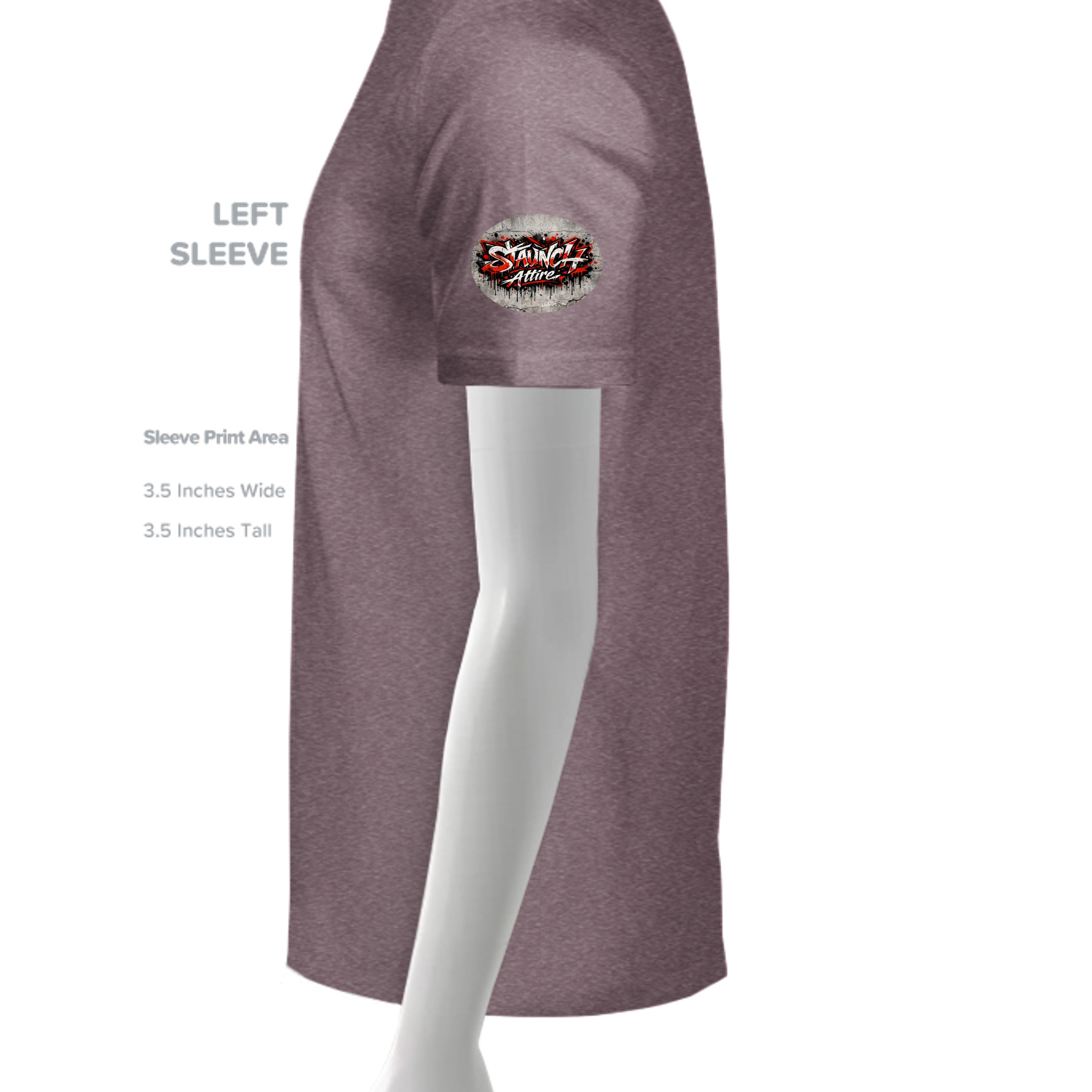 HEATHER MAROON - G640 - SLEEVE_LEFT