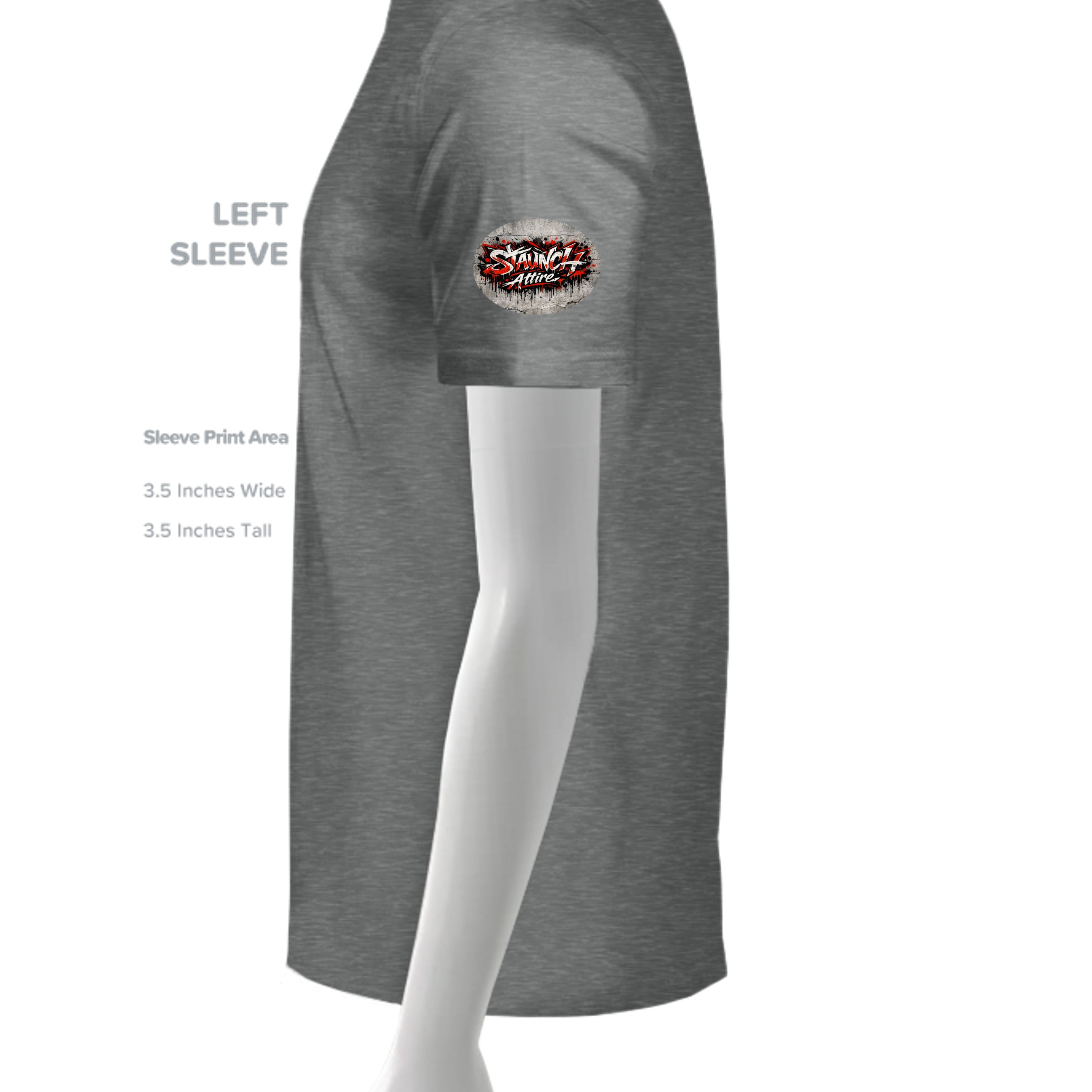 Graphite Heather - G640L - SLEEVE_LEFT