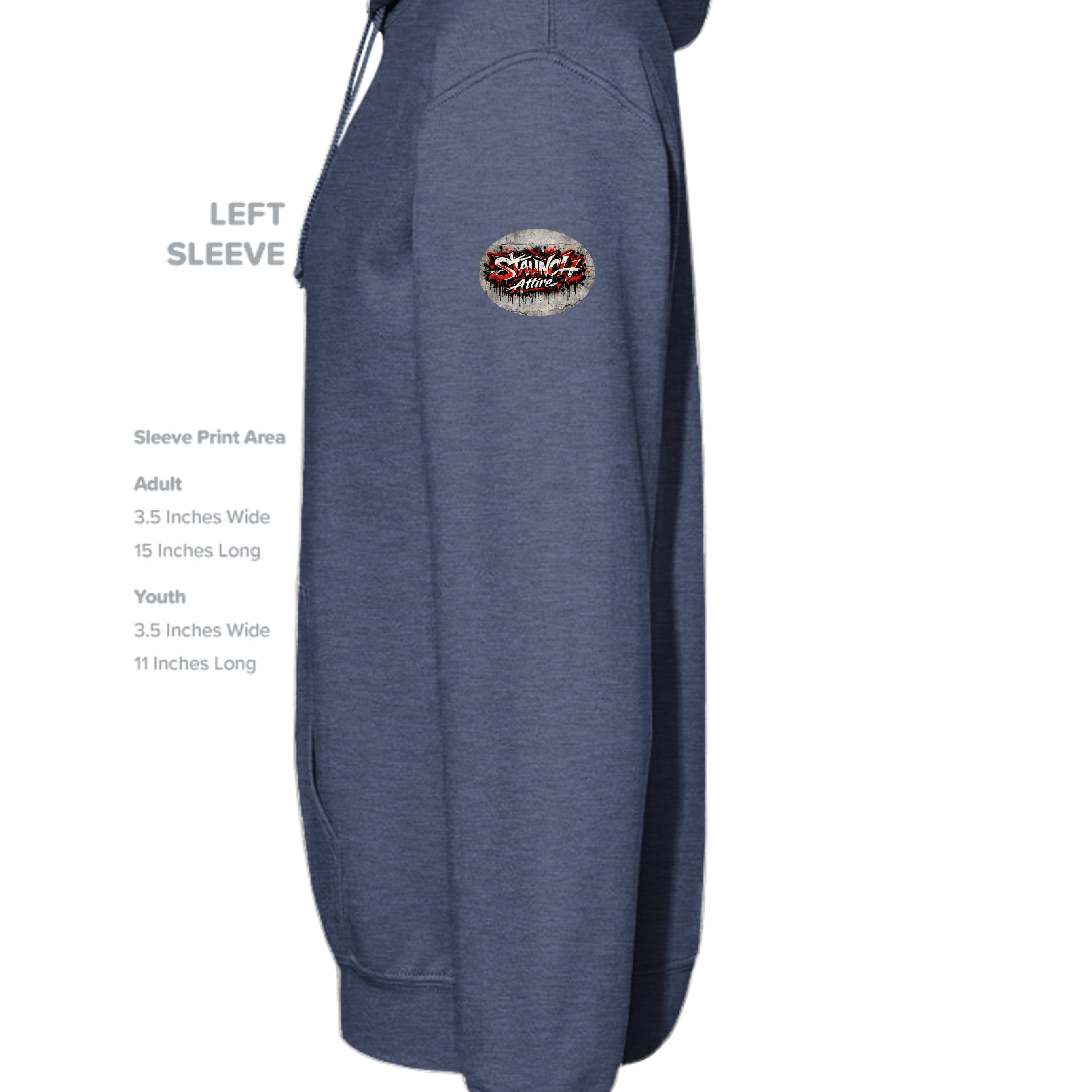 Heather Sport Dark Navy - G185 - SLEEVE_LEFT