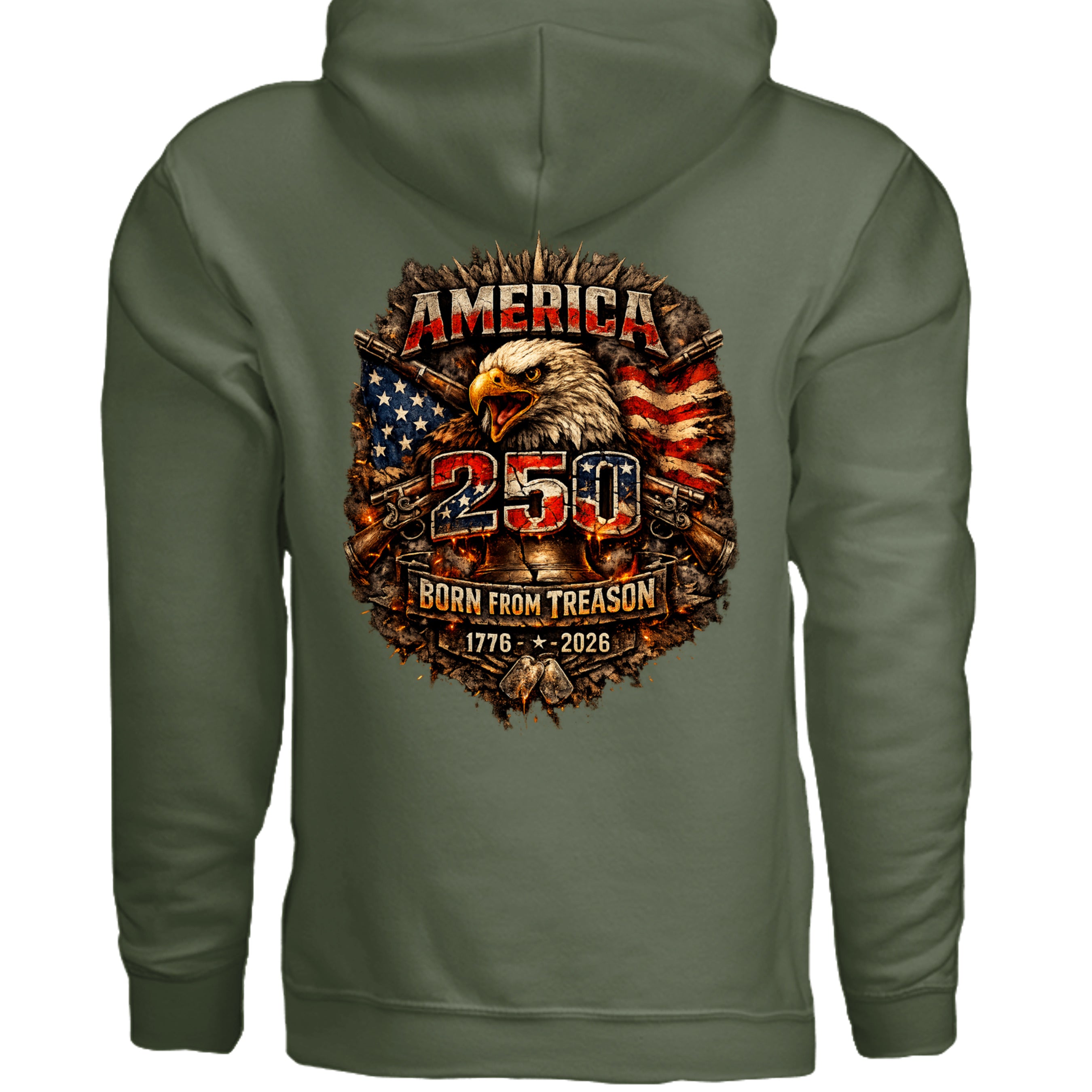 MILITARY GREEN - G185 - BACK
