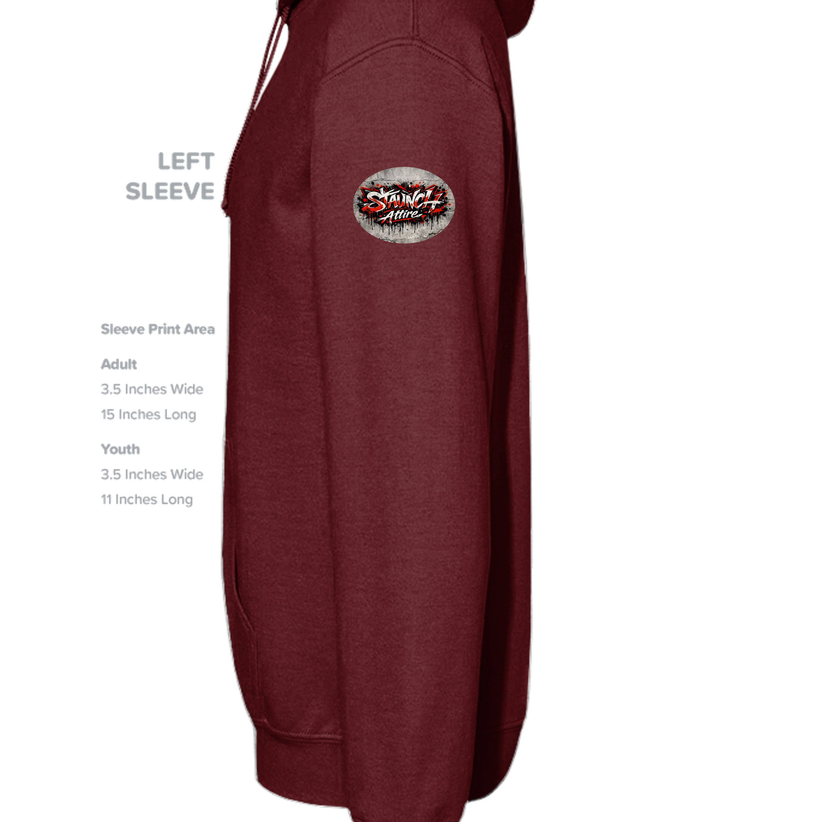 MAROON - G185B - SLEEVE_LEFT