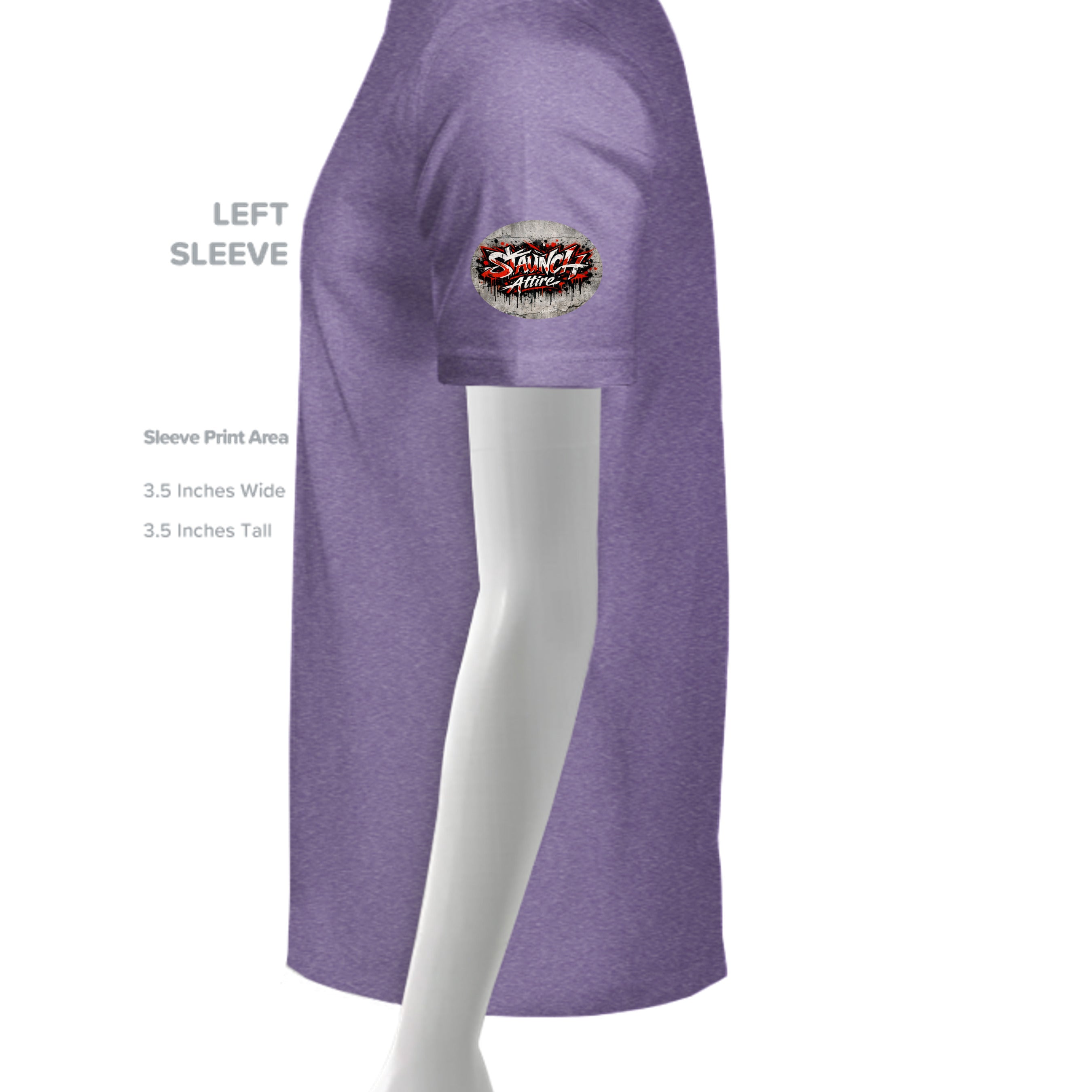HEATHER PURPLE - G640 - SLEEVE_LEFT