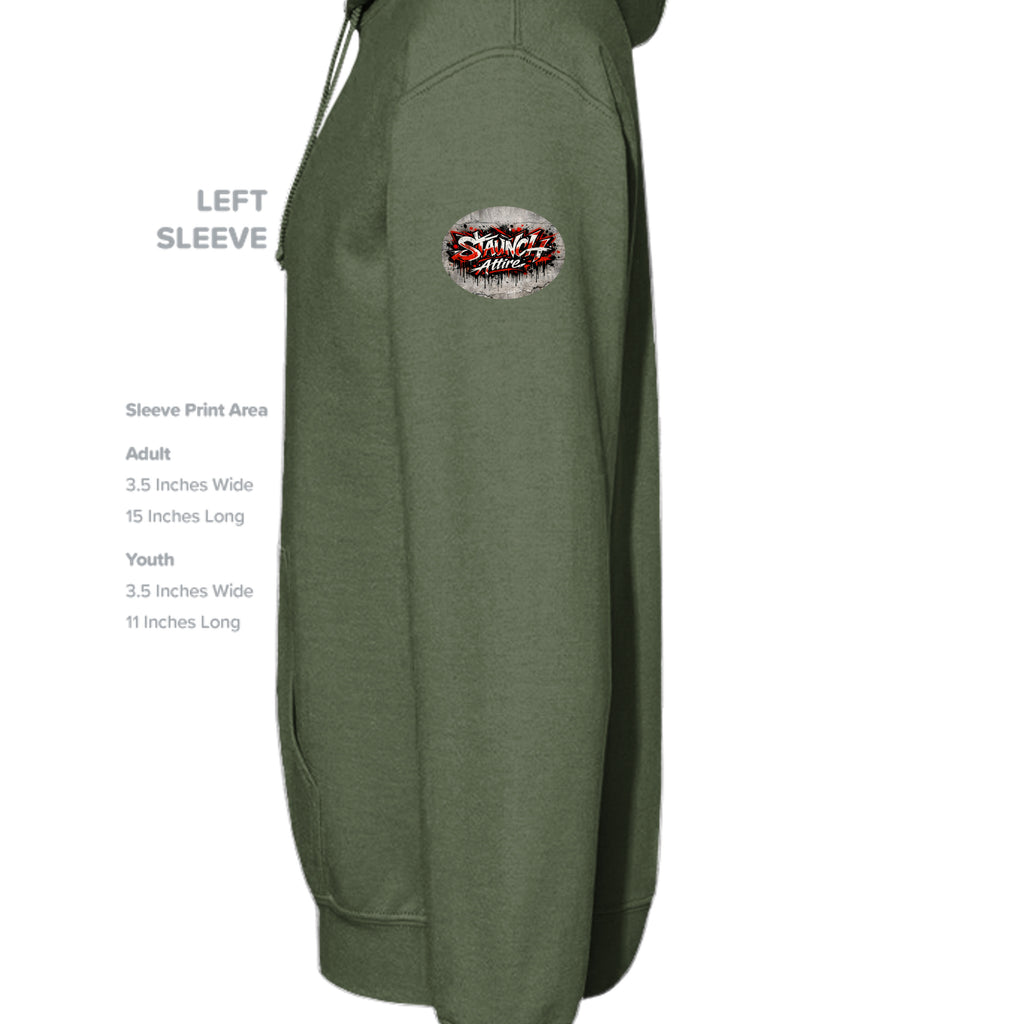 MILITARY GREEN - G185 - SLEEVE_LEFT